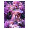 Pintura de Diamantes 5D Casa de Flores de Ensueño Castillo Paisaje Mosaico de Diamantes bordado strass DIY decoración de habitación de princesa