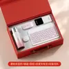 Regalos de Apertura Corporativa, Regalos de Empresa para Empleados, Recuerdos para Eventos de Oficina, Set de Regalo Personalizado con Taza de Titanio y Caja de Teclado/Ratón