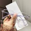 Óculos transparentes para miopia femininos estilo coreano modernos com grau Armação de óculos de celebridade da internet estilo ins armação grande lisa emagrecedora lisa