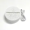 Venta al por mayor de fábrica Base de luz nocturna 3D DIY Acrílico USB Monocromática Tricolor Enchufe Control remoto Táctil Colorida Base