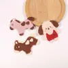 Nuevos Accesorios de Ropa para Niños Parches de Plumas Adhesivos para Decoración Dibujos Animados Cachorro Lindo Corazón Pony Bordado Adhesivos de Tela