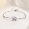 Pulsera cuadrada de circón estilo coreano nueva de Tiktok para mujer, diseño simple de moda nicho, estilo de lujo ligero, pulsera personalizada versátil