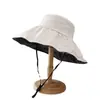 Sombrero de Sol de Goma Negro UV para Mujer, Sombrero de Sol para Exteriores, Sombrero de Viaje, Sombrero de Playa, Sombrero Plegable de Ala Ancha, Transpirable con Protección Solar