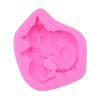 Lindo molde de silicona para gato madre e hijo, molde para decoración de pastel de azúcar, chocolate, molde para hornear DIY