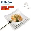 Plato Cuadrado Meiliu Personalizado Blanco a5 Melamina Vajilla Comercio Exterior Imitación Porcelana Plato de Cena Plástico Plato para Snacks Huesos