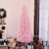 Árvore de Natal Rosa Fofa e Atmosférica Venda Quente Transfronteiriça Decoração de Festa de Evento de Feriado Mini Enfeites Árvores Artificiais