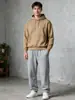 Conjunto de Sudadera con Capucha para Hombre, Conjunto Casual Deportivo de Dos Piezas de Color Sólido, Estilo Primavera y Otoño, Sudadera de Marca de Moda y Pantalones de Chándal Rectos, Ropa para Hombre