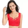 Ropa Interior Talla Grande para Mujer Sexy de Encaje chica rellenita Delgado Sin Aro Tipo Chaleco Agrandar Deporte Dormir Push-up Sujetador