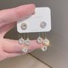 2023 Nueva Moda Corea del Sur Elegantes Aretes de Borla Aguja de Plata 925 Aretes de Circonita con Sentido Avanzado Aretes de Otoño e Invierno