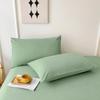 Funda de almohada individual de algodón sin estampado teñido en hilo lavado simple estudiante juego de sábanas de cuatro piezas individual doble tamaño a cuadros