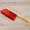 Cepillo de Cama de Plástico Lana Suave Sábana Ropa de Cama Sofá Limpieza Cepillo para Polvo Cerda Mango de Madera Mango de Hierro Cepillo Rojo para Cama de Boda