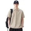 Camisa Polo Casual de Estilo Old Money para Hombre Modelo Nuevo de Verano 2026 con Textura Jacquard Tridimensional de Manga Corta