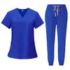 Trajes de quirófano de secado rápido para hombres y mujeres, ropa de trabajo para personal médico, conjunto de dos piezas, trajes de quirófano para hospital de mascotas, transpirables