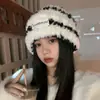 Gorro de Lana Tejido Cálido para Otoño e Invierno para Mujer, Gorro con Protección para los Oídos para Mamá Ciclista, Gorro Integrado con Bufanda, A Prueba de Frío