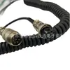 Cable de Extensión de Micrófono Conector de Aviación de 8 Pines Adecuado para Radio de Coche Intercomunicador Micrófono Cable Largo de Resorte