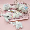 Nuevo Peluche Lolita Conejito Colgante Lindo Conejo de Orejas Largas Chica Conejo Corazón Broche Estudiante Bolsita Creativa Muñeca Pequeña