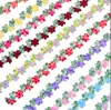 Adorno de Encaje Floral Bordado Teñido en Degradado Estilo Pastoral para Caminos de Mesa de Casas de Huéspedes, Cojines, Bolsitas, Sombreros, Accesorios de Poliéster al por Mayor