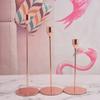Adornos de Candelabro de Estilo Europeo, Mesa de Comedor Pequeña, Cena Romántica a la Luz de las Velas de Estilo Occidental Juego de Tres Piezas, Adornos Galvanizados para Boda, Artesanía de Estilo Europeo