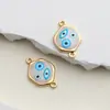 Accesorios de Resina de Aleación de Amazon Joyería Impresa Ojo del Diablo Colgante para Collar DIY Colgante para Llavero Stock Listo
