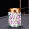 Tetera Cerámica Portátil Esmalte Caja de Té Pequeña Mini Olla de Porcelana Olla Portátil de Viaje Sellada Impresión de Tetera