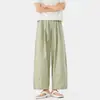 Nuevos Pantalones Casuales de Verano 2026 para Hombre, 100% Algodón, Estilo Japonés Rectos, con Tacto Premium, Aproximadamente 200g