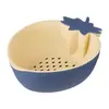 Cesta de escorrer de camada dupla cesta de frutas abacaxi morango cesta de armazenamento de cozinha criativa cesta de vegetais cesta de lavagem de vegetais cesta de escorrer de plástico