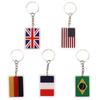 Abanicos Decorativos Creativos de Regalo, Banderas de Varios Países, Banderas de Estrellas, Colgantes de Llavero de Acrílico, Regalos y Recuerdos