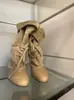 Botas de cuero de vaca súper suaves, estilo vintage relajado, punta fina, tacón de bloque para mujer, versátiles botas vaqueras western con tacón grueso, botas de jinete que estilizan