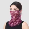Suéter de cuello para mujer Verano Delgado Protector solar Variedad Bufanda pequeña de seda Protección para el cuello Todo-partido Máscara de manga para el cuello Bufanda multifuncional