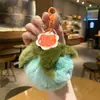 Nuevo Suceden Cosas Buenas Colgante Llavero de Felpa Hoja de Caqui Muñeca Conmemorativa Cultural y Creativa Decoración de Bolsa de Regalo para Niños