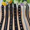 Moda Clásico Encaje con Cuentas Espiga Cinta de Algodón Tachuelas Metálicas Tachuelas de Cobre Tachuelas de Hierro Remaches Cinta Tejida Accesorios de Ropa Joyería
