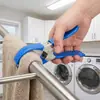 Pinza Grande para Ropa de Acero Inoxidable, Pinza a Prueba de Viento, Pinza de Boca Abierta para Asegurar Ropa y Colchas, Pinza Fuerte con Recubrimiento de Goma