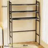 Suporte de bagagem, prateleira de armazenamento multifuncional de chão para casa, prateleira multicamadas estilo japonês para sala de estar ou varanda, prateleira de exibição ajustável