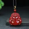 Colgante de Buda Guanyin de Arena de Cristal, Arena Granulada, Cinabrio, Arena Oro Púrpura, Luz de Buda Guanyin, Buda Maitreya, Colgante de Buda, Suministro al Por Mayor