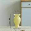 Vaso de vidro de luxo leve francês de alto valor criativo hidropônico flores frescas flores secas arranjo de flores decoração ornamentos de sala de estar estatuetas