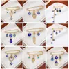 Broche de Borla Ojo del Diablo con Pedrería Creativa Europeo y Americano para Mujer, Pin de Estilo Vintage para Ceñir la Cintura de Suéter Ojo Azul de Alta Gama
