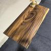 Mesa de té de madera maciza estilo europeo de nogal, mesa grande de tablero macizo, escritorio de oficina, mesa de té para sala de estar en casa, mesa de comedor