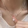 [Paraíso de Estrellas de Mar] Collar Creativo DIY de Perlas y Estrellas de Mar Cadena de Clavícula de Nicho para Tomar Fotos en Viajes de Verano a la Costa para Mujeres