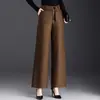 Calça de nove pontos reta, moderna e estilosa, para mulheres, novo modelo outono 2026, elegante e adequada para o trabalho, cintura alta, afina a silhueta, com ótimo caimento, calça casual da moda