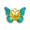 Accesorios de joyería para bricolaje, colgante de un solo color con patrón de mariposa, gota de aceite, collar de aleación, pulsera, colgante pequeño, venta al por mayor transfronteriza
