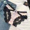 Renda de Oxigênio Leve ~ Roupa Íntima Sexy de Cetim Francesa Cintura Baixa Estilo Palaciano Renda Puro Desejo Calcinhas de Algodão Puro para Meninas