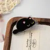 Gato negro lindo caricatura creativo acrílico PP clip doble cara alta definición clip para carpeta clip sellador de snacks clip para notas