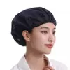 Gorro completamente elástico libre de pelusa con malla para talleres, cocinas y catering, previene la caída de polvo y cabello, cubre cabeza transpirable, gorra de trabajo lavable