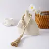 Colgantes de Abalorios de Madera Estilo Europeo Transfronterizos Adornos de Cuerda de Cáñamo con Borlas para Manualidades Decoración Navideña para el Hogar Decoraciones Colgantes Venta al por Mayor en Stock