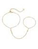 Anillos y Pulseras de Moda Populares Transfronterizos Europeos y Americanos 2025 Acero Inoxidable Simples y Versátiles Pulseras para Dedos Personalizadas para Mujer