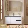 2026 Nuevo Lavabo Espesor Color Crema de Aluminio Espacial con Lavabo Cerámico Integrado para Gabinete de Baño e Inodoro