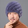 Sombrero de piel de conejo Rex para hombres de mediana edad y ancianos, invierno, paja tejida para ancianos, gorra de papá, otoño e invierno cálido, Nuevo