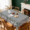 Exclusivo transfronterizo, popular mantel navideño con estampado de flor de Nochebuena de alta definición, mantel decorativo festivo, serie para el hogar, en stock