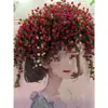 Treliças de flores artificiais, treliças de rosas, guirlandas de rosas falsas, decorações de teto, decorações de entrada, decorações de áreas cênicas, decorações de shoppings, artigos de decoração macia, arranjos florais
