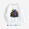 Moletom Jaqueta Infantil Estampado Amigos Arco-Íris Azul Outono Inverno Veludo Espessado Gola Redonda Manga Longa